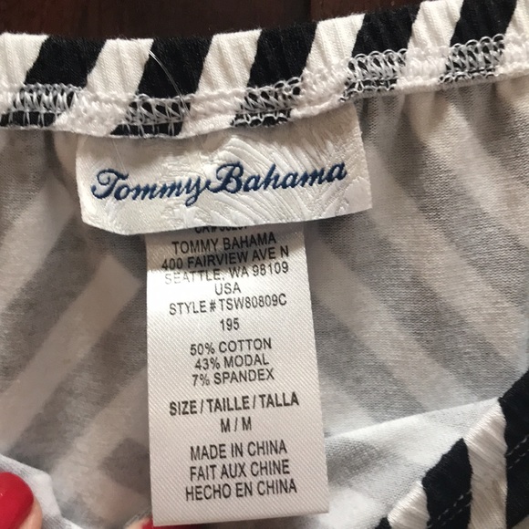 TOMMY BAHAMA Fractured Stripe Maxi Dress :: size M :: new! *runs large* - Picture 5 of 8